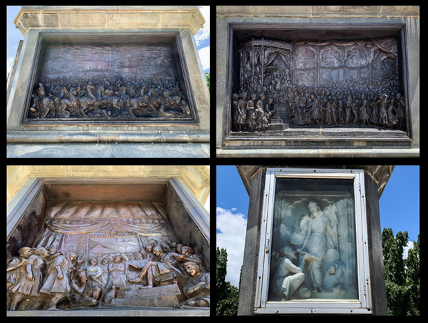 Side Panels sculpted by Nanasaheb Karmarkar