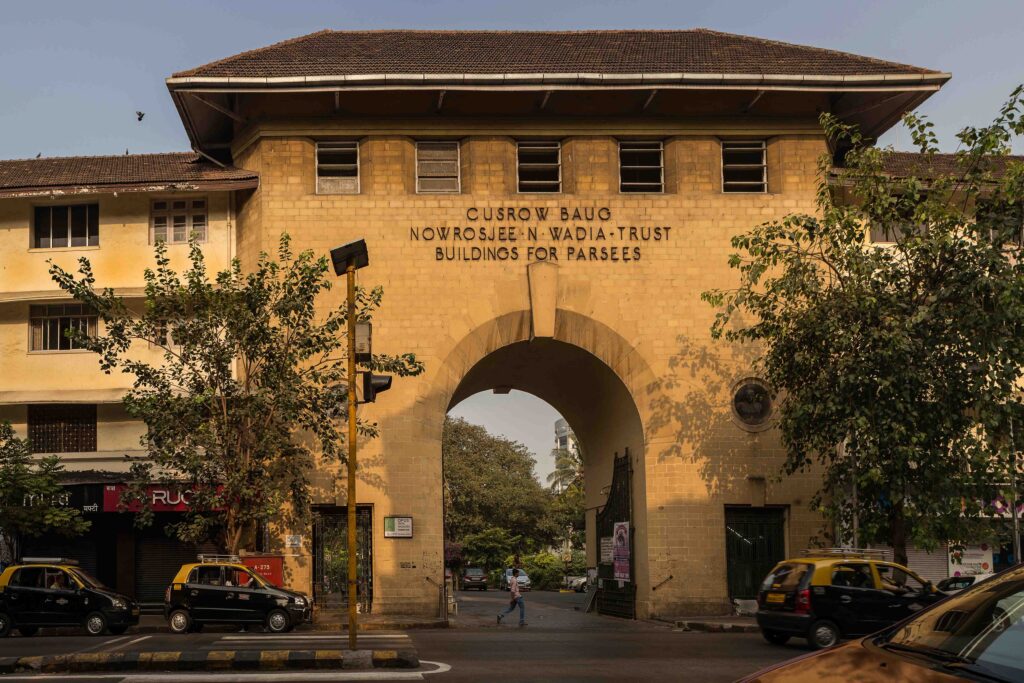 Cusrow Baug is a landmark in South Bombay