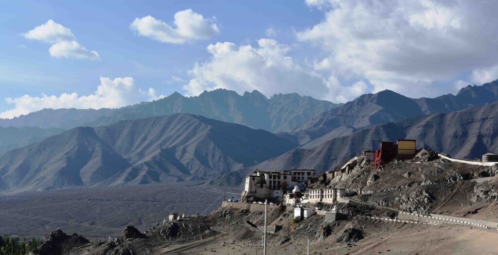The Spitok Gonpa, which you can see while landing into Leh