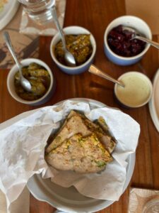 Mattar Paneer Paratha